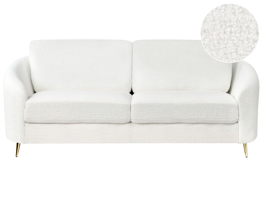 Sofa 3 personers TROSA Boucle Hvid
