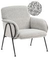 Fauteuil TRYSNES Stof Zwart/wit