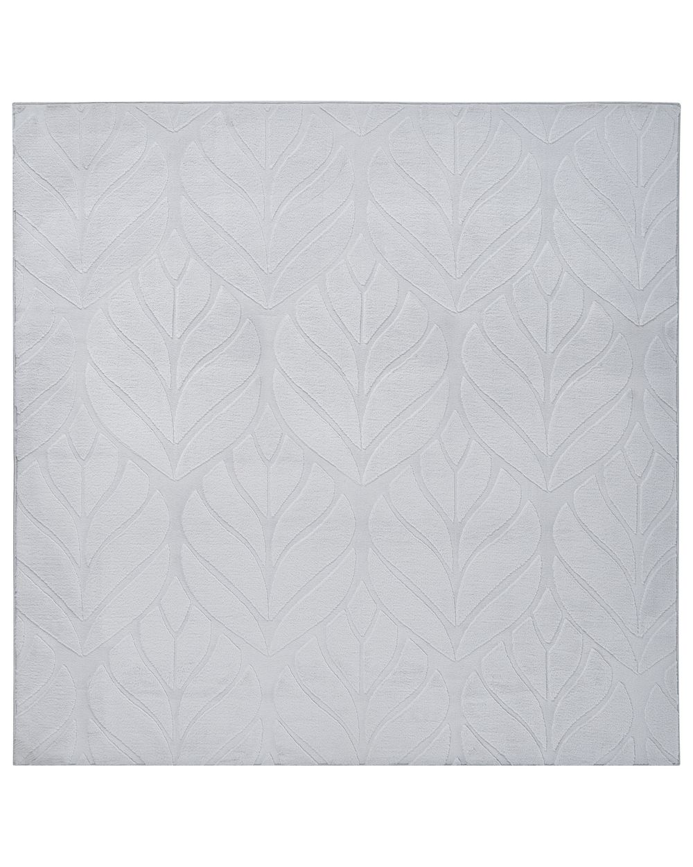 Faux Fur Rug MITCHELL Light Grey 160 x 160 cm