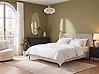Cama Veludo BRIN 180 x 200 cm Creme