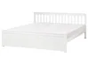 Bed Pine Wood OLENDON 180 x 200 cm (EU Super King) White