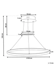 Lampadario a LED TANO Metallo Oro_815511