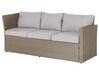 5 Seater PE Rattan Garden Corner Sofa Set Taupe and Grey BARDI_820389