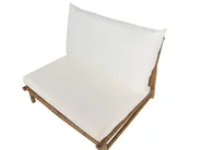 Garden Lounge Set with Table 2 Seater TODI Bamboo Off-White_872759