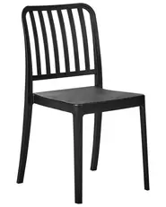 Set di 4 sedie da giardino SERSALE Materiale sintetico Nero_984927