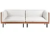 Sofa 3 Seater VORGOD Fabric Off-White