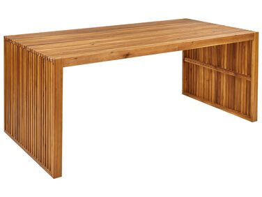 Acacia Garden Dining Table 180 x 90 cm Light Wood SULZANO