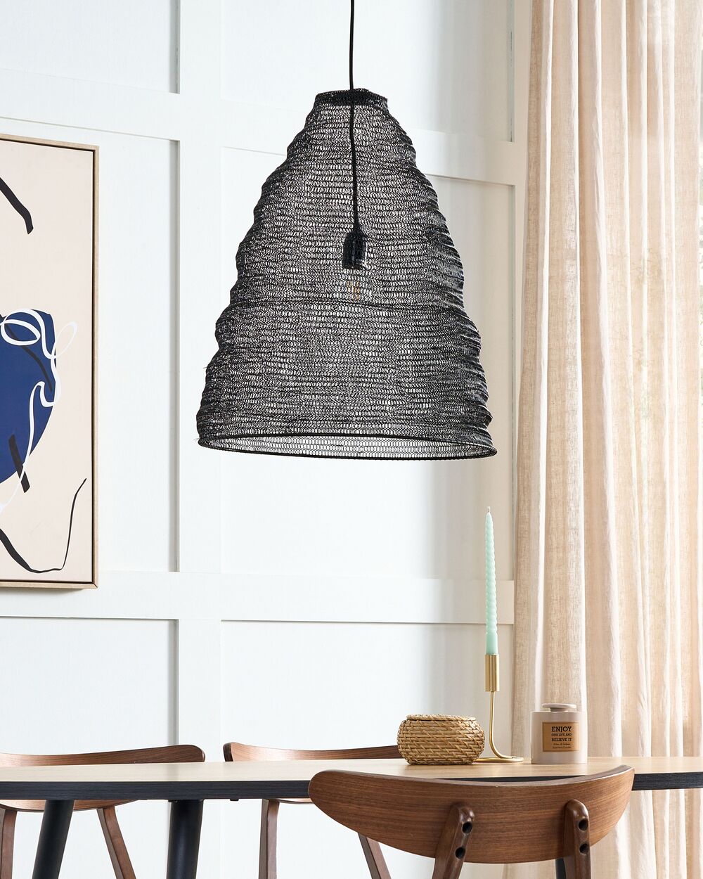 Metal mesh lamp on sale