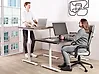 Electric Adjustable Standing Desk DESTINAS 160 cm x 72 cm Black/ White