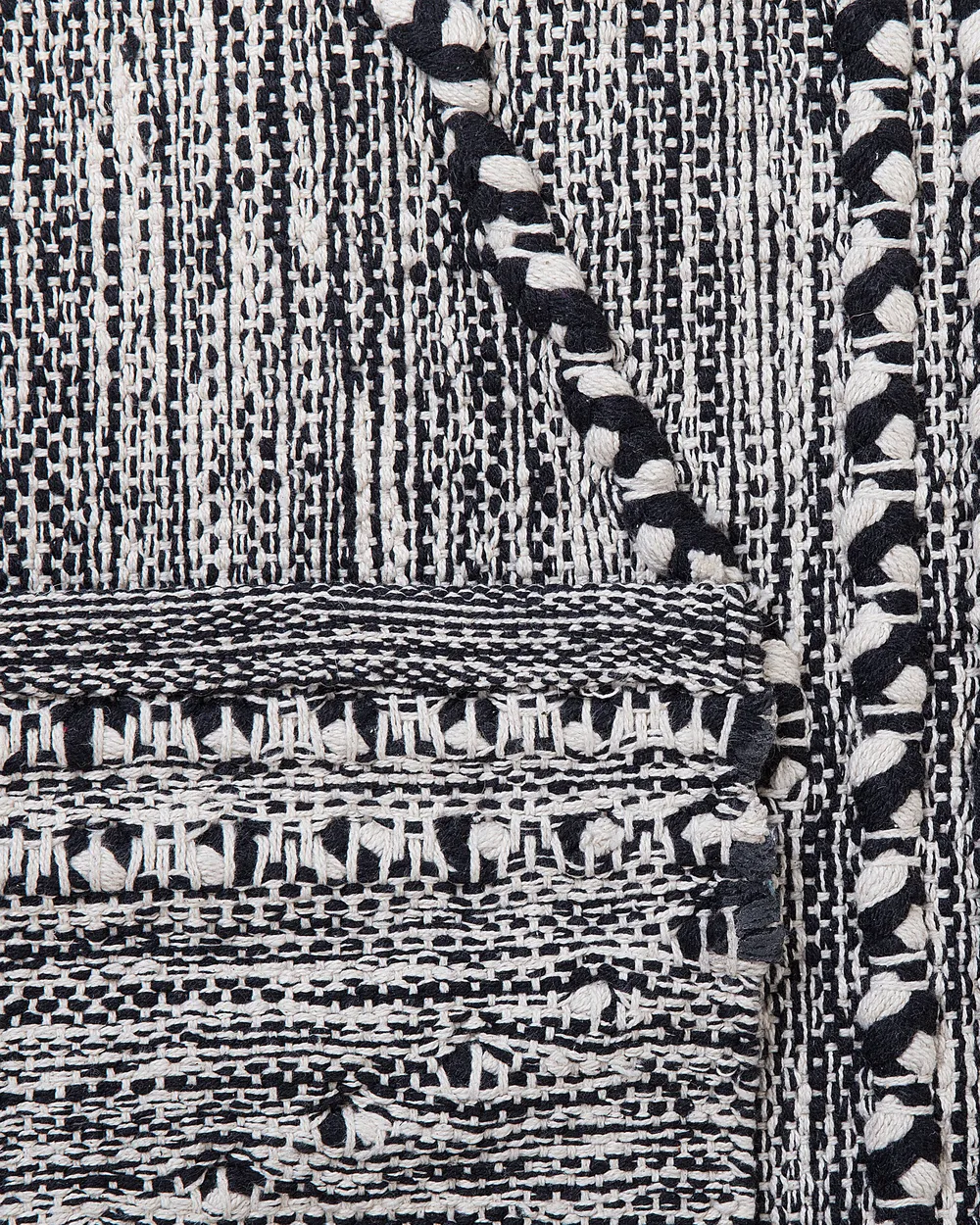 Tappeto TERMAL Nero 80 x 150 cm Cotone_747847