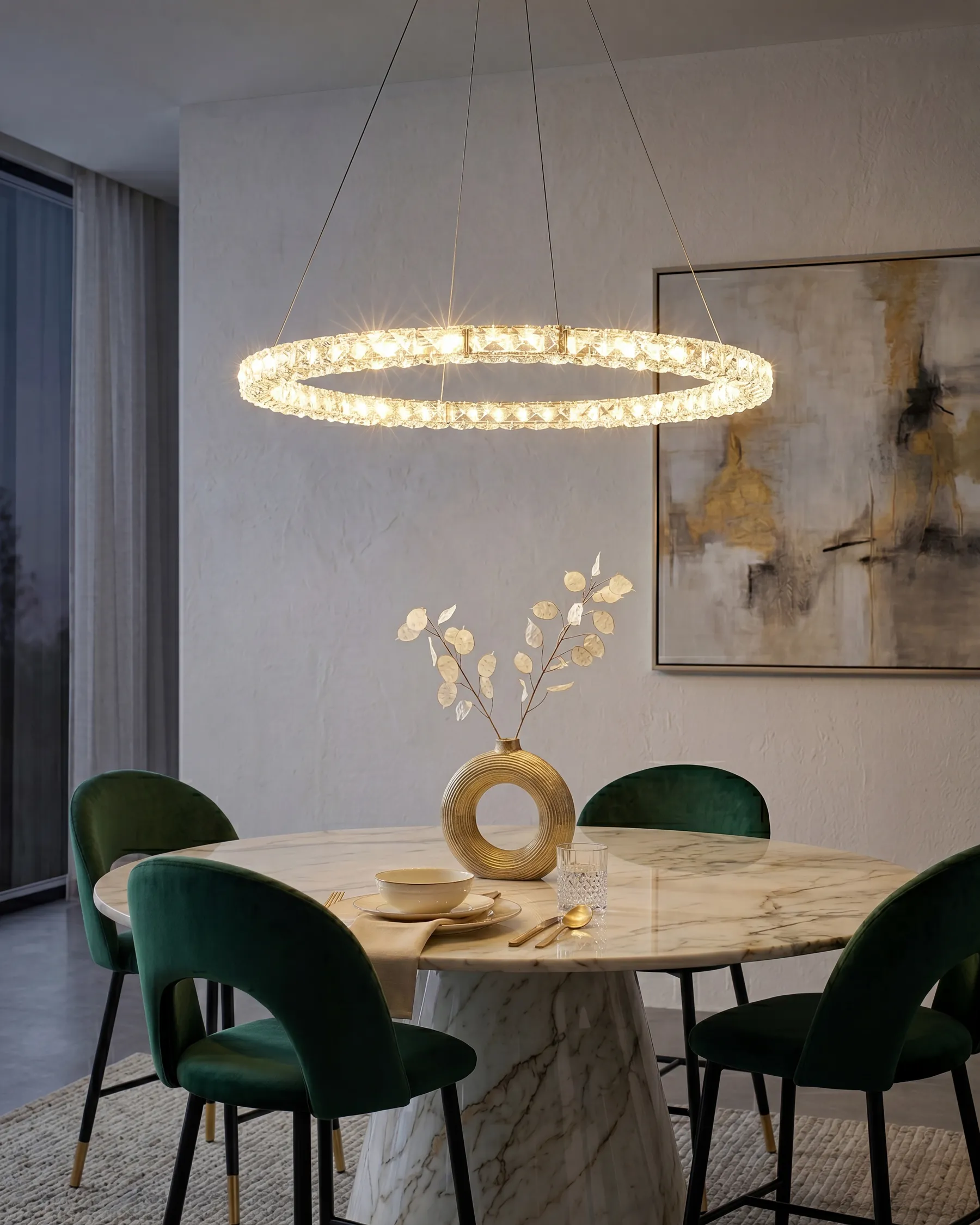 LED Pendant Lamp MAGAT Crystal Silver_824680