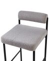 Set of 2 Boucle Bar Chairs Grey AMAYA_928351