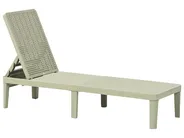 Sun Lounger OSSIMO Reclining Synthetic Material Light Green_1044238