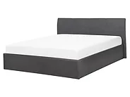 Ottoman Bed ORBEY Fabric Grey 160 x 200 cm (EU King Size)_767997