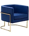Armchair SIRKKA Velvet Dark Blue