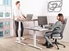 Electric Adjustable Standing Desk 180 x 80 cm Grey and White DESTINES_899394