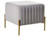 Repose-pied UTAH Velours Gris