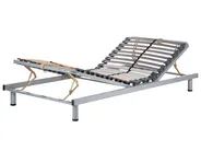 Manually Adjustable Bed Frame RESPITE 90 x 200 cm (EU Single) Silver_752102