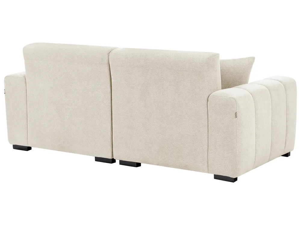 Sofa 3 Seater FAUSKAN Fabric Beige_969022