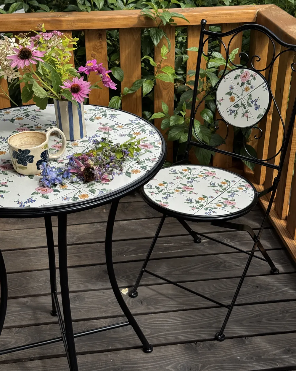 Set di 2 sedie da giardino COLLIO Metallo Nero_1144820
