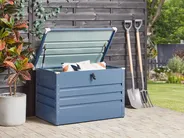 Storage Box CEBROSA 100 cm 62 cm Metal Blue_944730