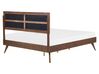Bed hout donkerbruin 160 x 200 cm POISSY_739352