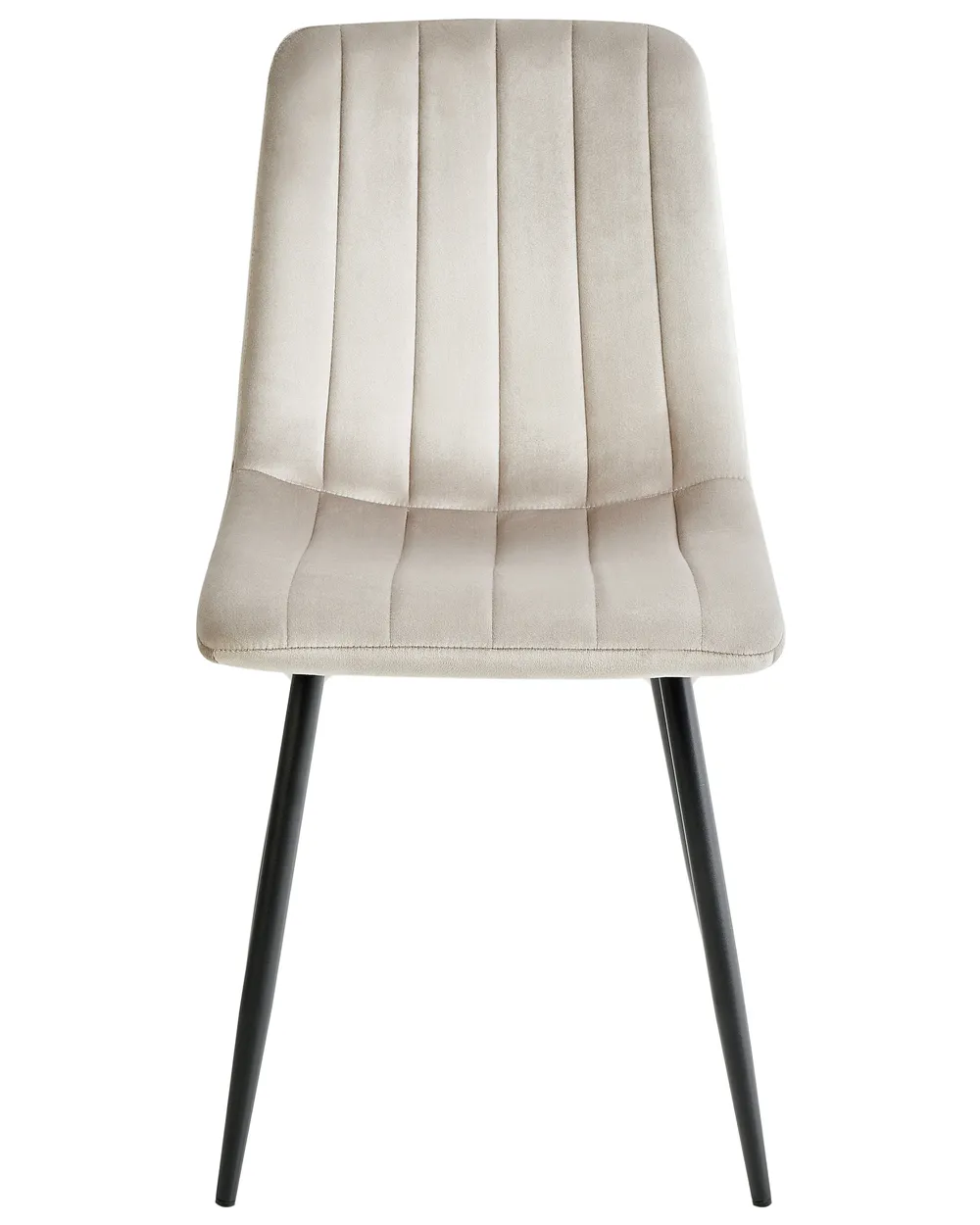 Set di 4 sedie da pranzo KALISPELL Velluto Beige_1066919