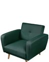 Fabric Armchair Green FLORLI_905949