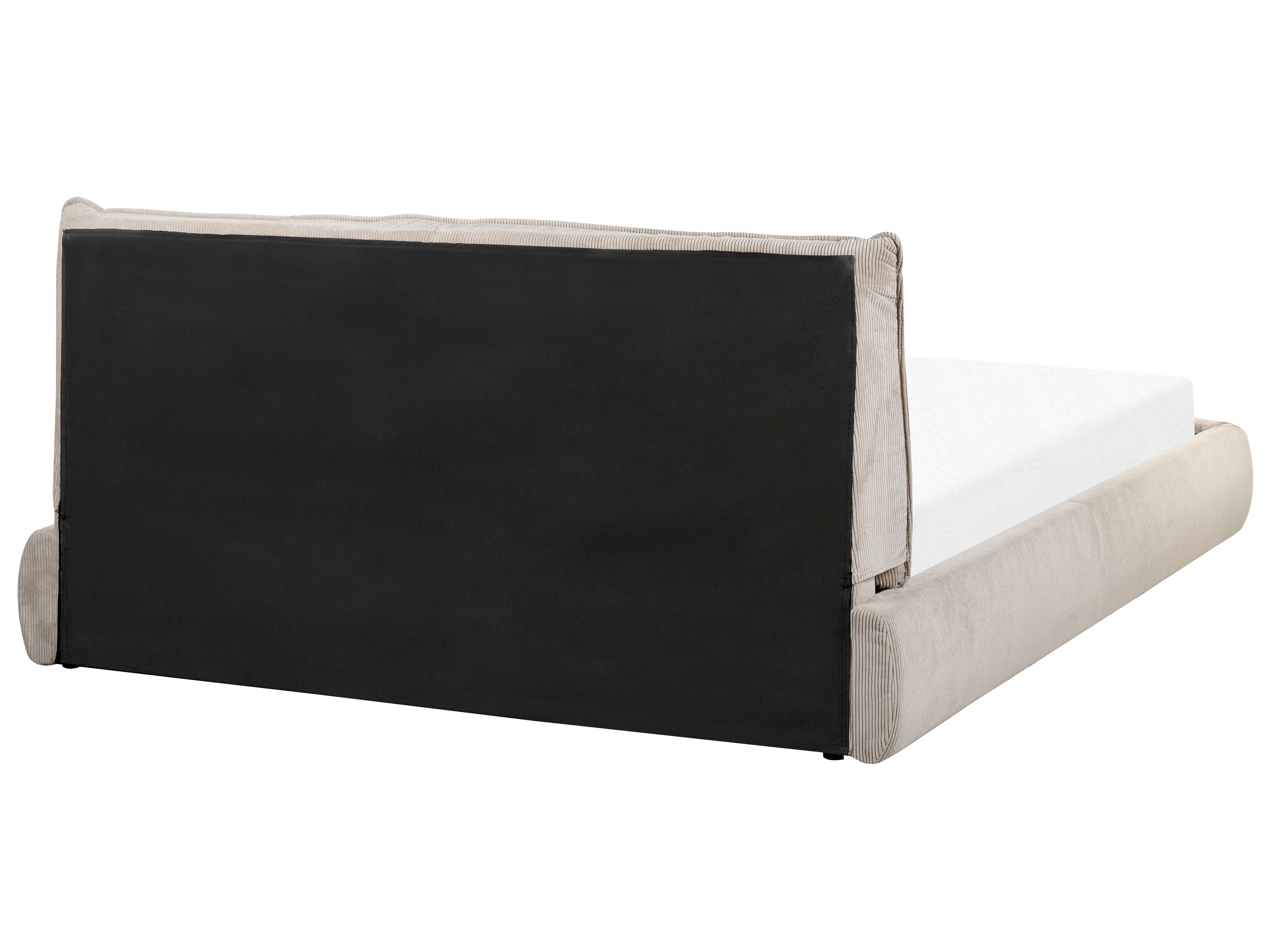 Wasserbett Cord VINAY 160 x 200 cm Taupe_881118