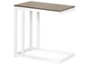 Table d'appoint en jardin 60 x 35 cm bois clair et blanc MESSINA_932107