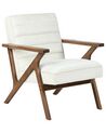 Fauteuil en velours blanc KISA_927243