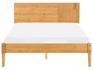 Schlafzimmer Set Kiefernholz FLAVIGNAC 140 x 200 cm Hellbraun_1118478