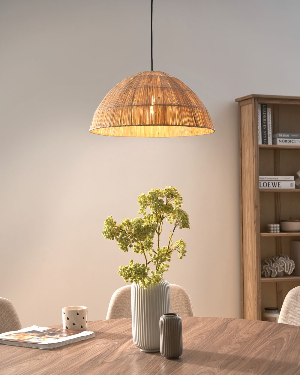 Loftlampe WERU Flet Naturlig