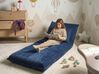Single Sofa Bed LYSEKIL Corduroy Blue