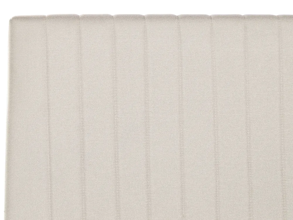 Letto contenitore VION Tessuto Beige chiaro 140 x 200 cm_901830