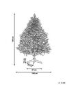 Zasnežený vianočný stromček 120 cm biely MASALA_812969
