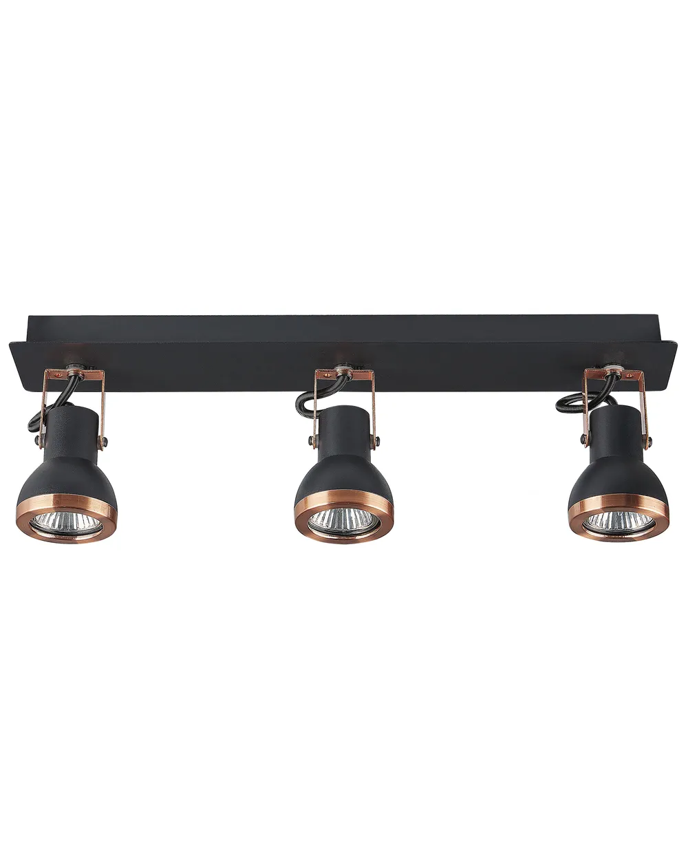 3 Light Spotlight BARO Adjustable Metal Black | Beliani.de