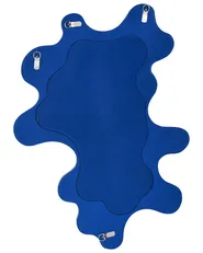 Lustro ścienne ROSCOFF 59 cm 80 cm Niebieski_1003138