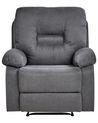 Fabric Manual Recliner Chair Grey BERGEN II_934000