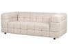 3 Seater Fabric Sofa Beige MULLOLA_920525