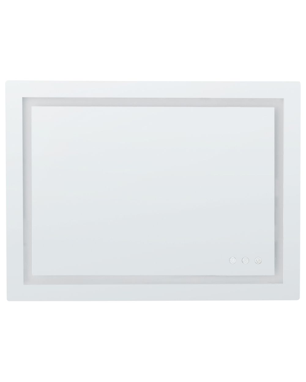 LED-Badezimmer-Spiegel PRENOIS 80 cm 60 cm Silber
