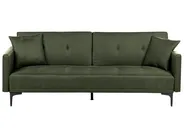 Sofa Bed 3 Seater LUCAN Fabric Green_914756
