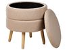 Storage Stool Boucle Beige OKATON_937614