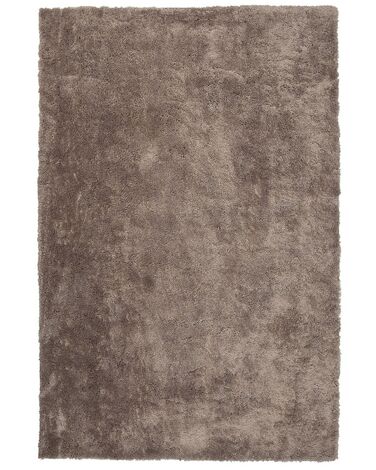 Tappeto shaggy marrone chiaro 140 x 200 cm EVREN