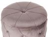 Pouf mit Stauraum Samtstoff taupe 2er Set PUEBLO_881671