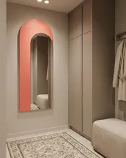 Wall Mirror GROISES 55 cm 140 cm Orange_935996