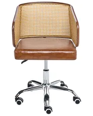 Desk Chair TUCSON Faux Leather Brown_997182