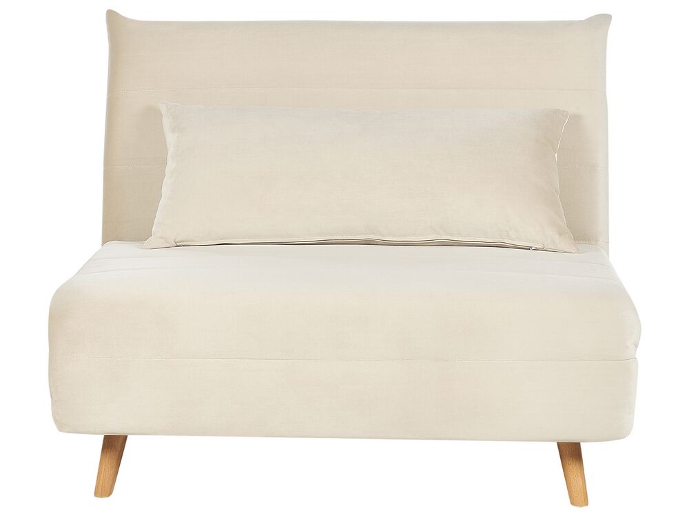 Velvet sofa cream discount