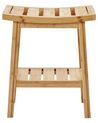 Bamboo Bathroom Stool Light Wood TREMONT_927102