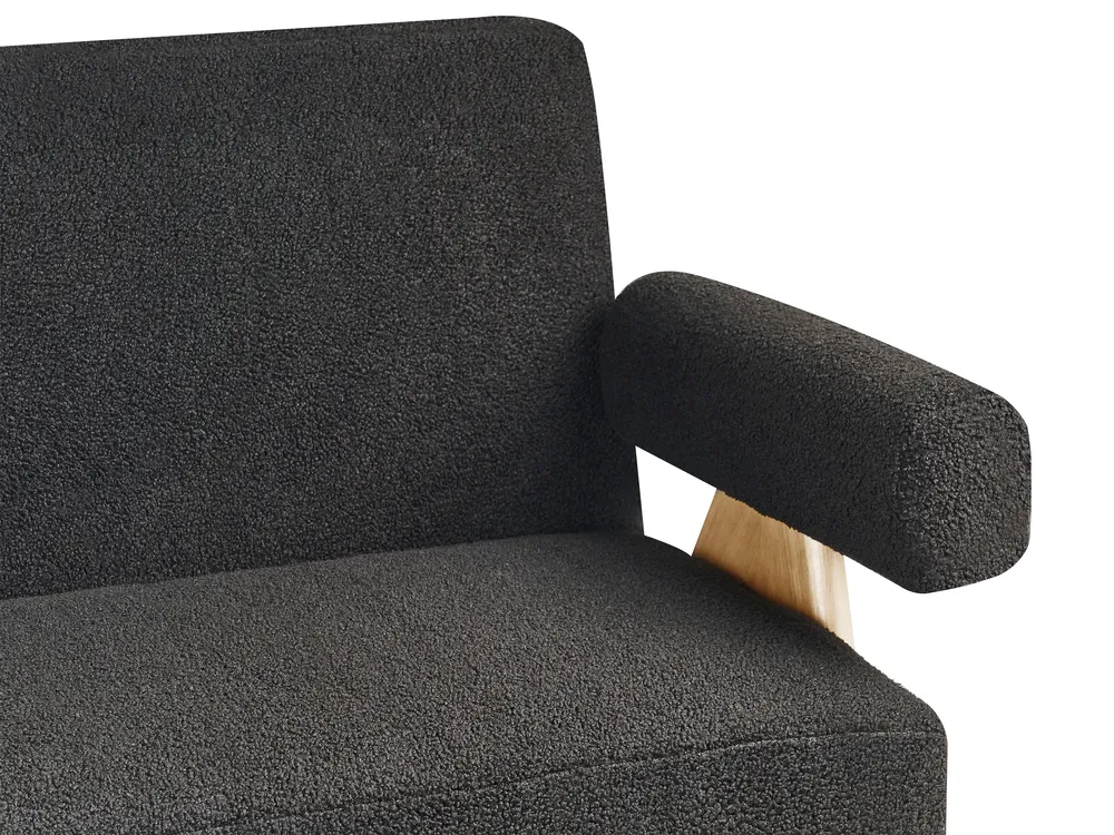 Set da salotto TAMRE Bouclé Nero/Marrone chiaro_985433